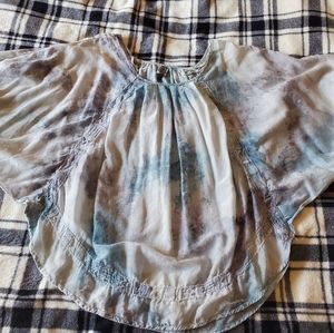 NWOT Bohemian Embroidered Silk Blend Blouse